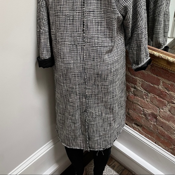 FREE PEOPLE | menswear houndstooth maxi jacket - Picture 13 of 16